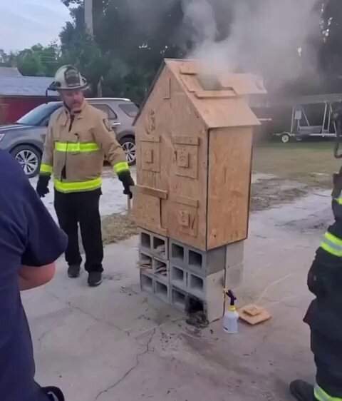 How backdraft can happen when a house is on fire 