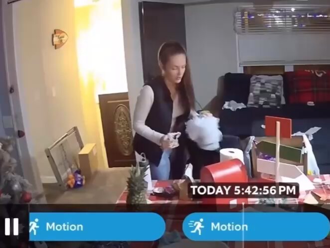I can see where the baby inherited it's coordination from 