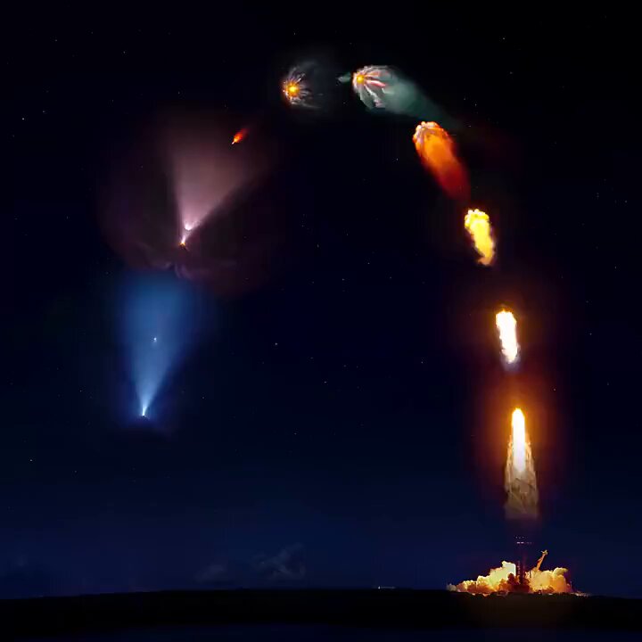 The SpaceX Inspiration4 launch is made of multiple telescope tracking shots. 