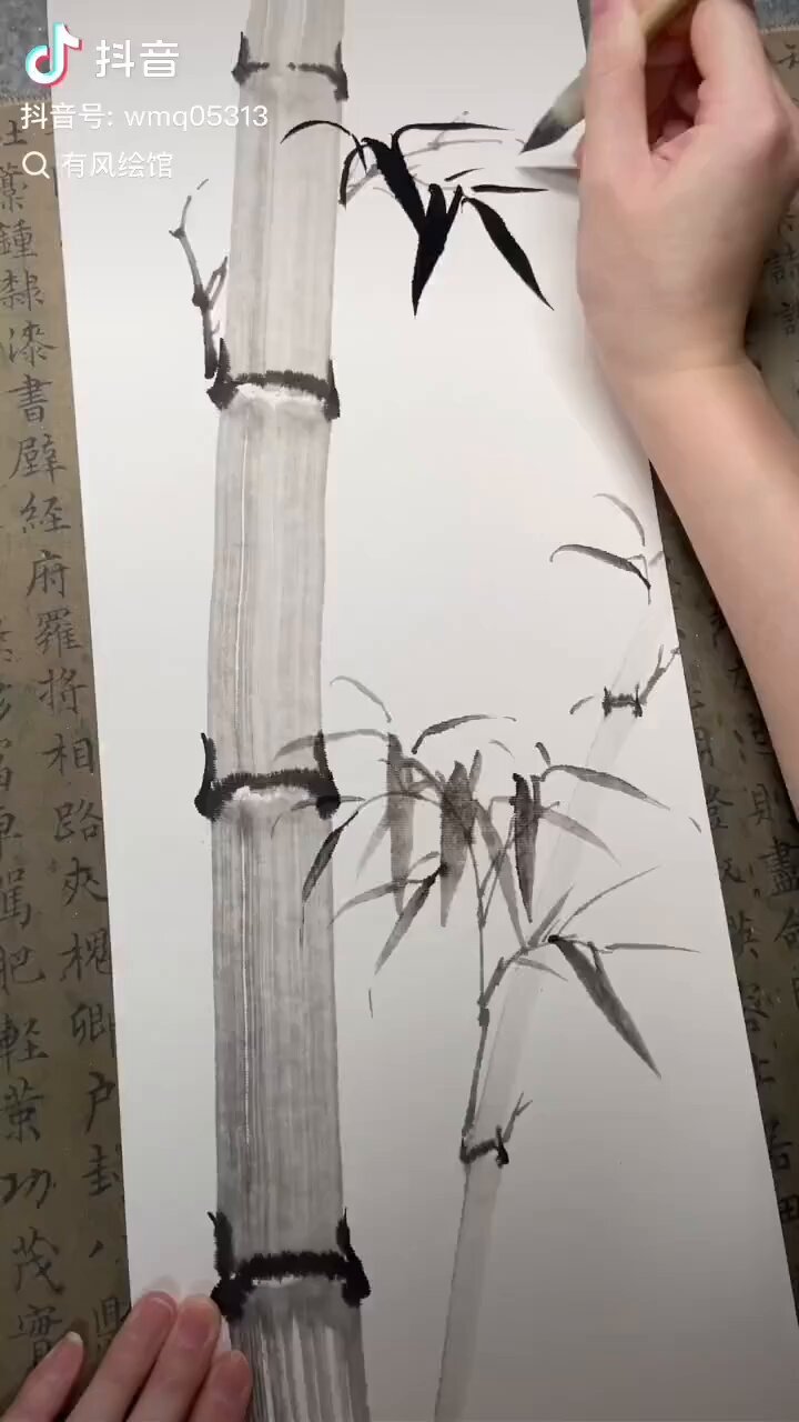 【真作】掛軸　草生鉄蕉　墨竹蘭図　中国書画風　水墨画　雅趣溢れる筆致　R47 真作】掛軸 草生鉄蕉 墨竹蘭図 中国書画風 水墨画 雅趣溢れる