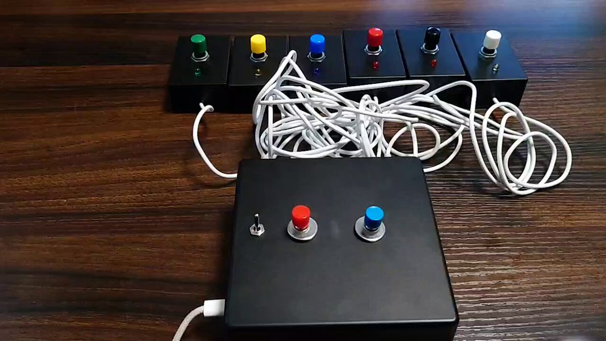 【エンチャン機能搭載】早押し機 R-Cube PPB 6 Dual カラフル 早押し機 R-cube PPB 6人用オリジナル早押し - qomola - BOOTH