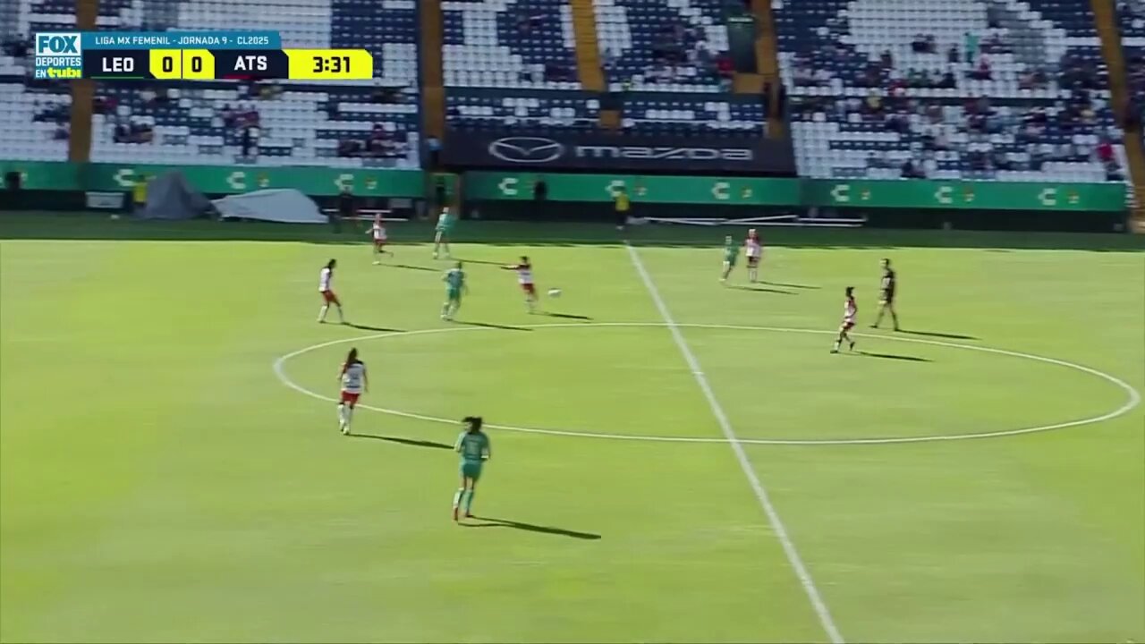 Sindia Arteaga ya tiene su primer gol con la Fiera. 💚🦁#SomosDesafiantes⚡️