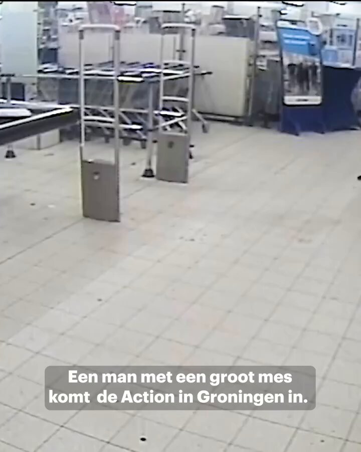 Overval met groot mes bij Action in Groningen