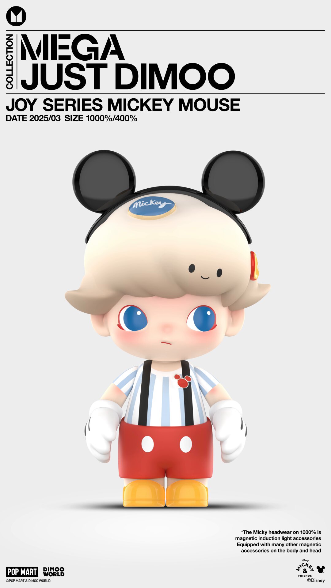 その他 MEGA JUST DIMOO mickeymouse 400% MEGA JUST DIMOO 400% Mickey Mouse – Springer Garden