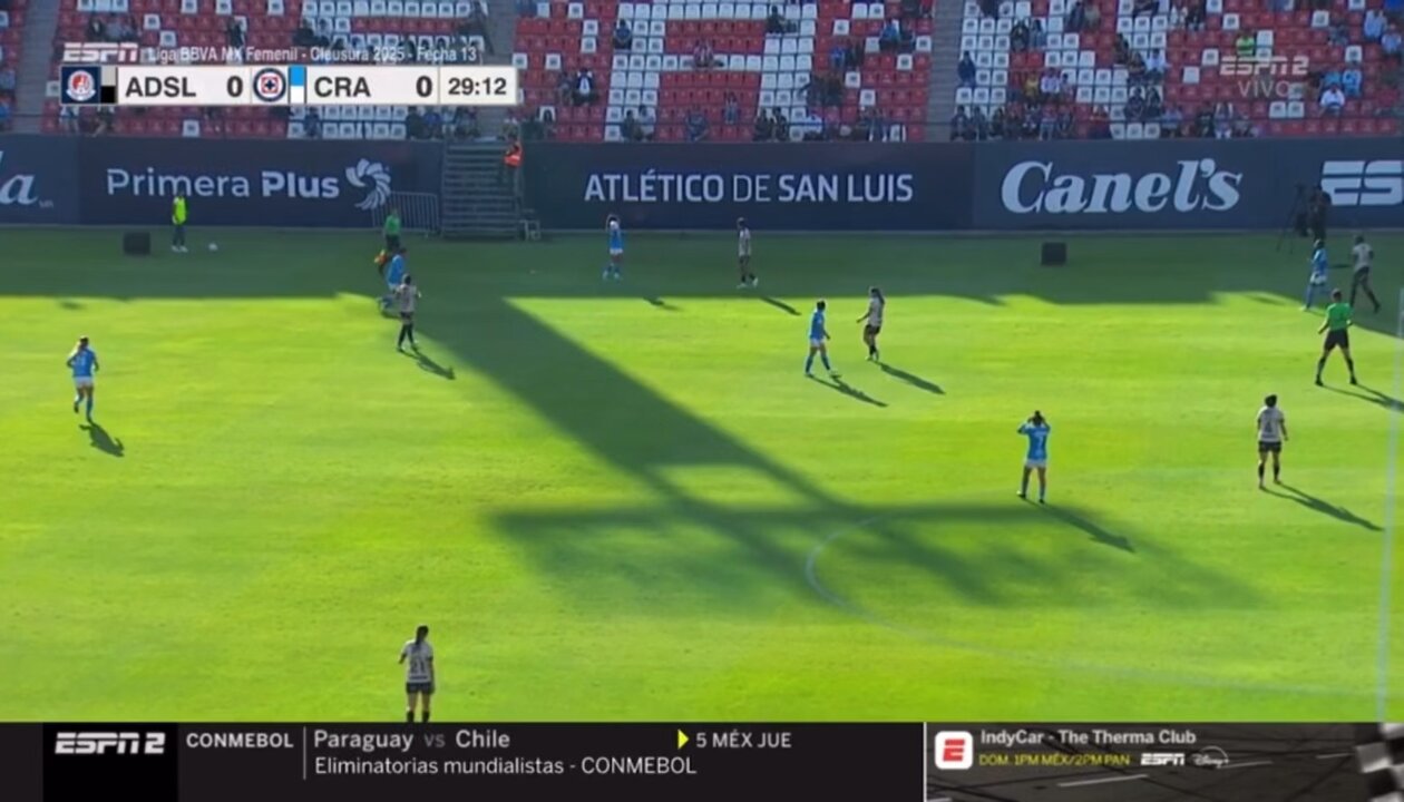Así se abrió el marcador en el Alfonso Lastras, 💙 @AzulFemenil comenzó con la ventaja. 🆙#SomosDesafiantes⚡️