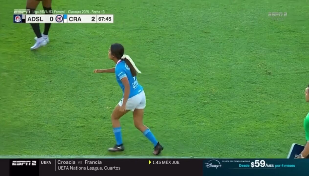 ✨ LIZ ÁNGELES marca su cuarto gol como 🩵 celeste y en el torneo. 🤯#SomosDesafiantes⚡️