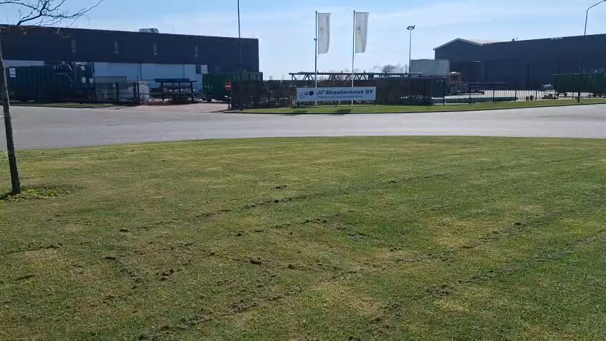 Natuurbrand op de Draepkilweg in Werkendam