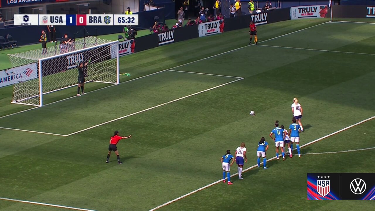 HEAPS FROM THE SPOT! #USWNT x @VW