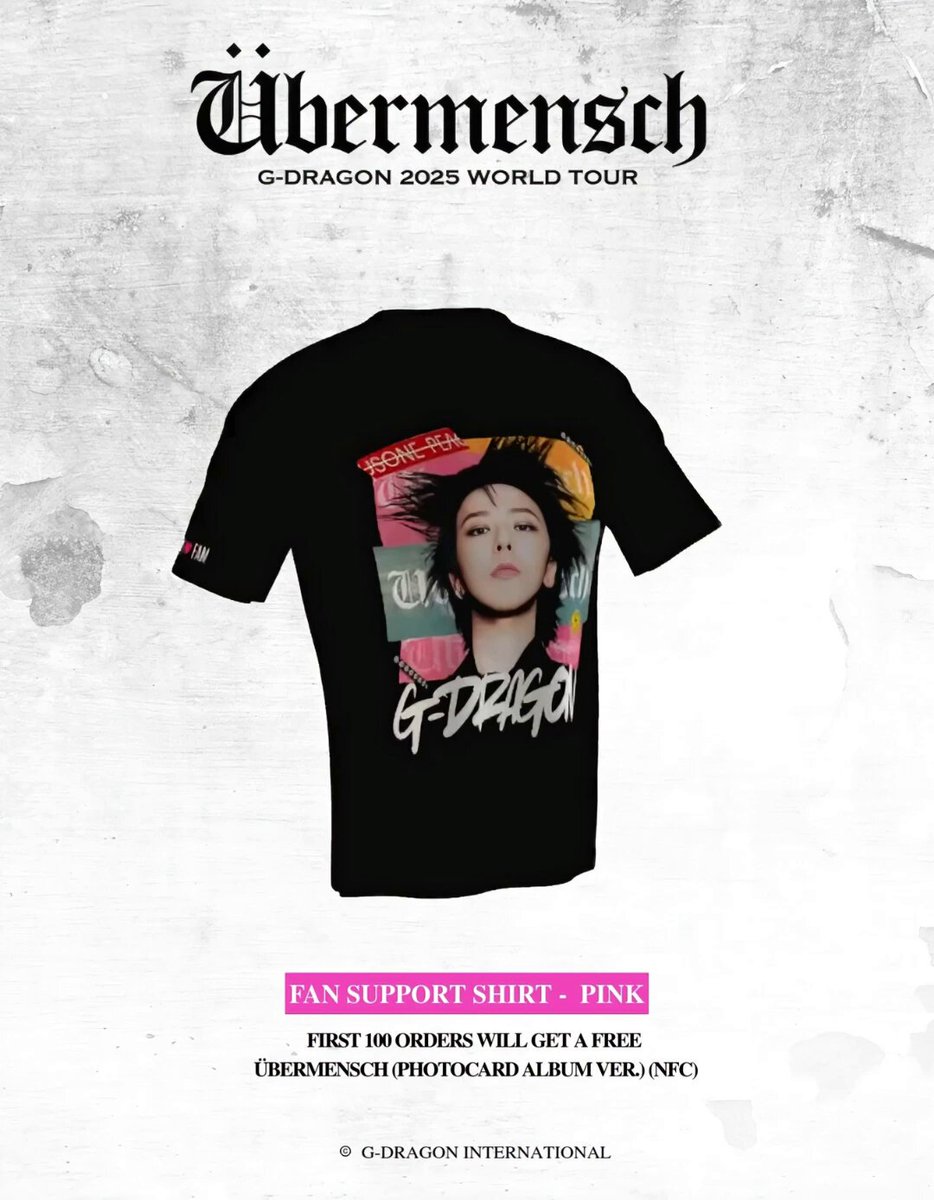 アイドル VERDY x G-DRAGON Ubermensch FAM T-shirt VERDY x G-DRAGON Ubermensch FAM VICK T-Shirt Black | eBay