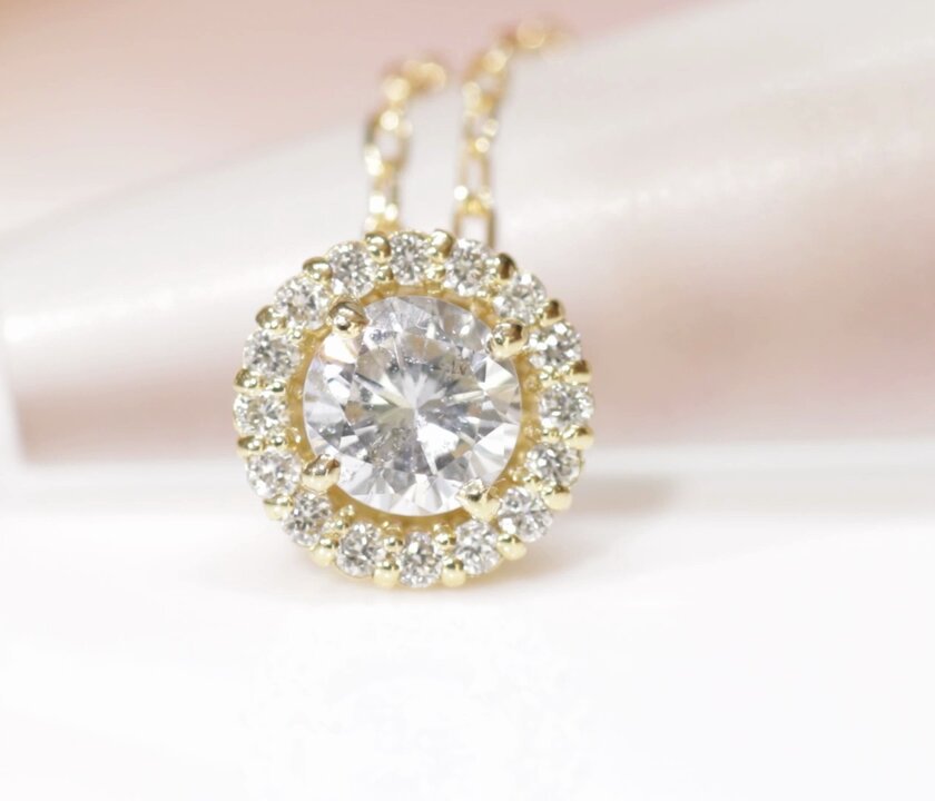 classic chess 大粒ダイヤ K18YG 0.9ctUP エタニティ