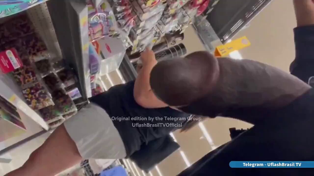 a man confidently flashing in public