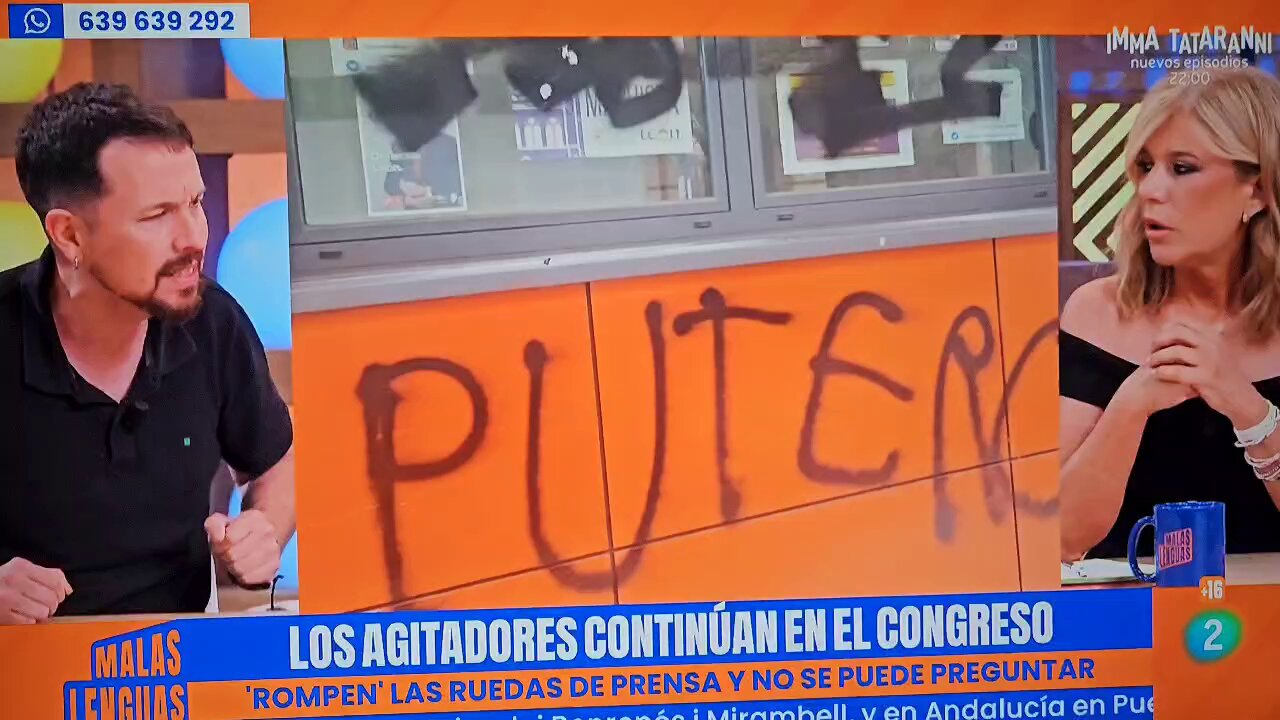 Riojaberón/❤️ on X: "Pablo Iglesias, tacha de militante del PSOE a Esther Palomera. Como buena periodista, le contesta educada, no como Pablo Iglesias, a quien le han podido las formas. "Ni tu