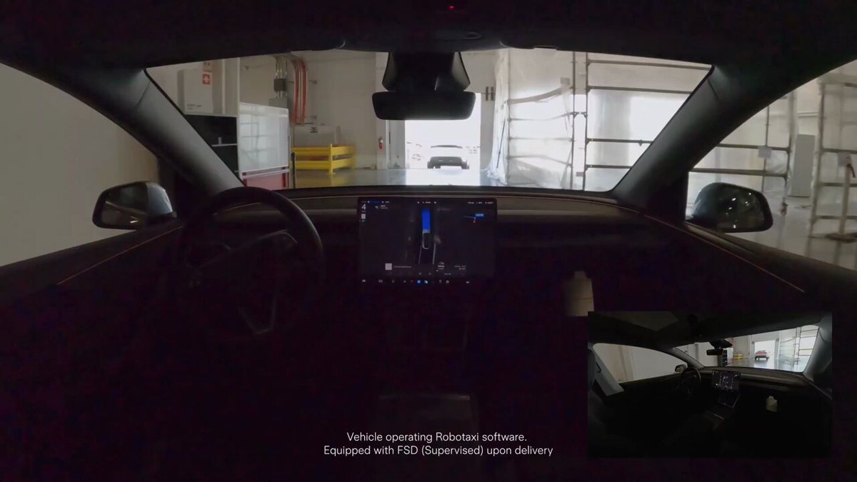 🚗 A Tesla just delivered itself.
It left Gigafactory Texas and drove 30 minutes, through city stre