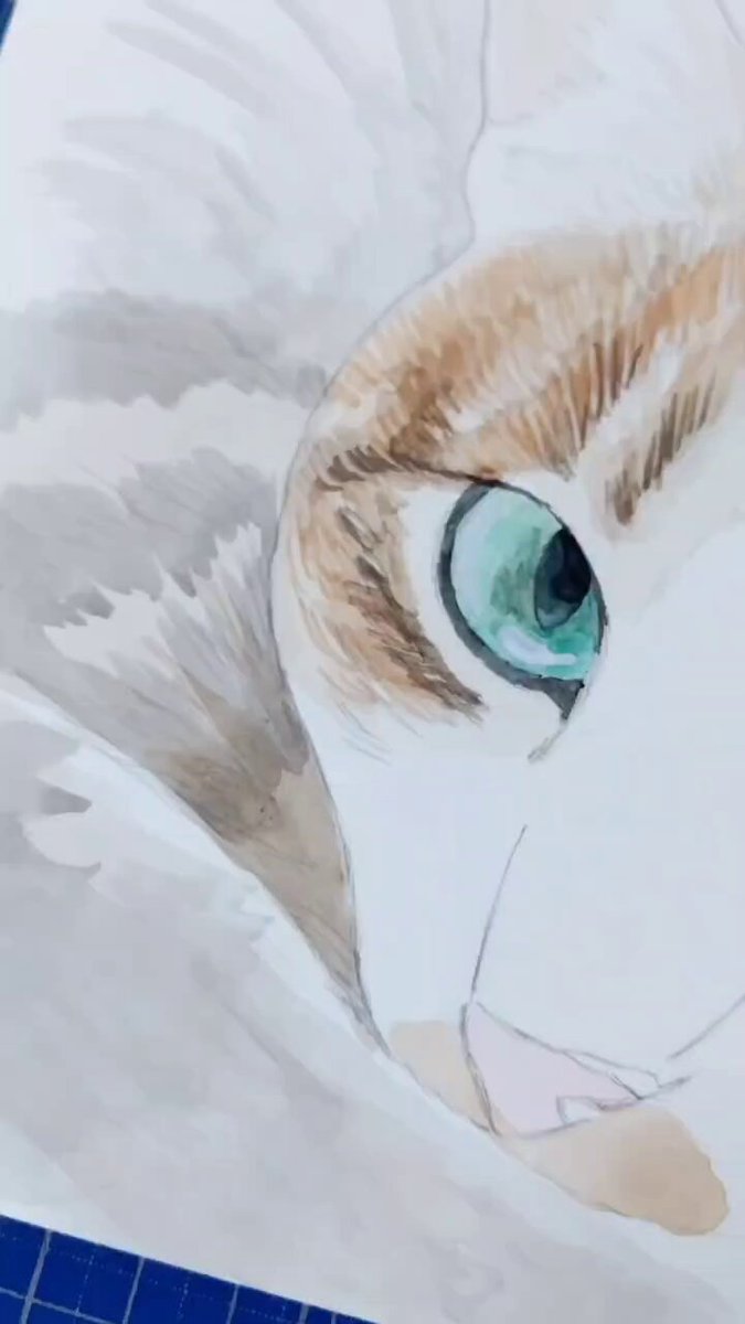 原画 猫 #107 ボリス雑貨店 Boris Zakkaten