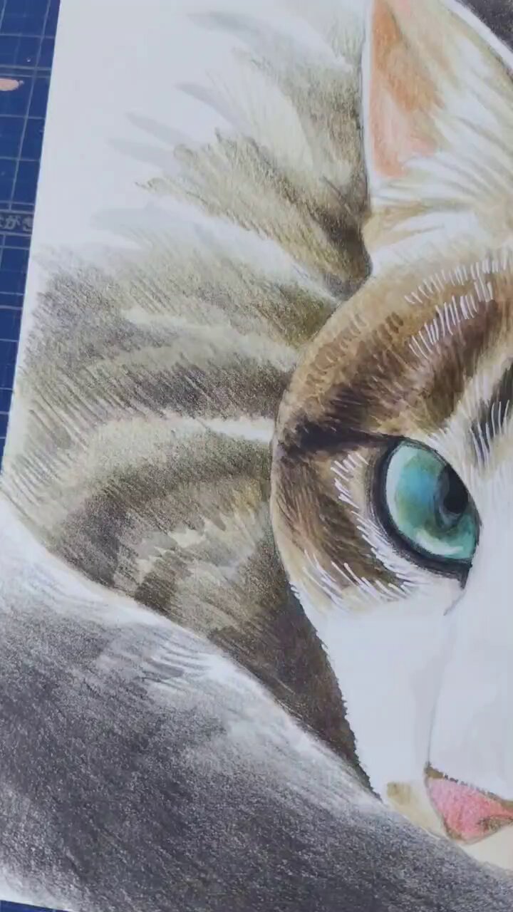 原画 猫 #107 原画 「Surrounded by Love」 F10号 ＃猫の絵 ＃ねこ