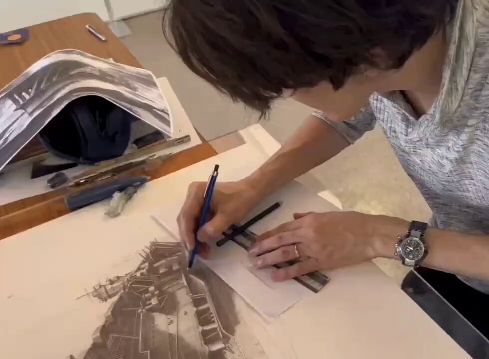 鉛筆画 子供と赤い風船　'縛られた夢' 赤い風船とんだ 湯山昭作品集 いま生きるこどもの歌 / 西村文生
