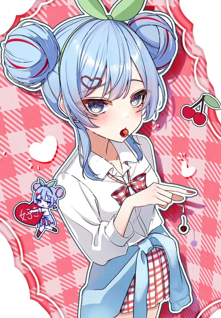 イラスト原画　優しく微笑む可愛い娘　 「スマイル」 吹き出しの中にどんな言葉が入るのか、それぞれの答えがあるから