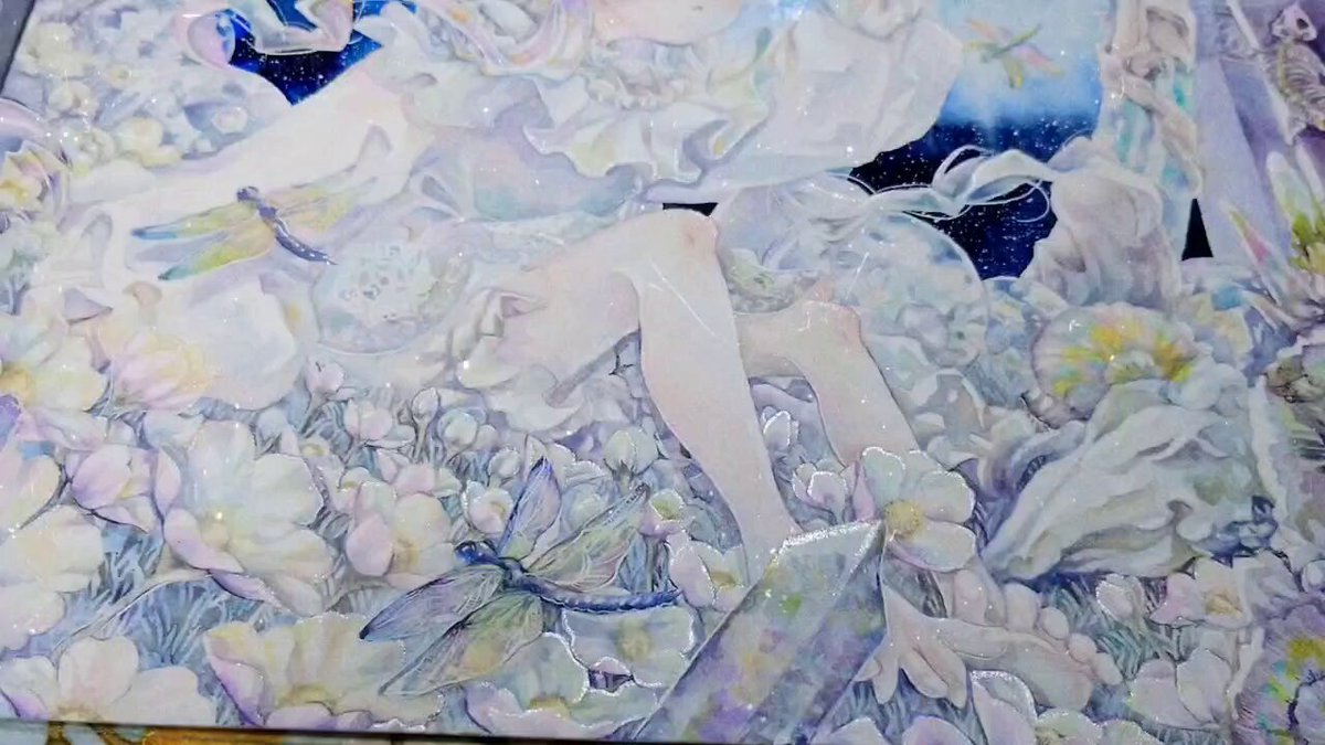 Cherryさま専用3月（原画）月と一緒に【水彩画】ほか　6点おまとめ Cherryさま専用3月（原画）月と一緒に【水彩画】ほか 6点お