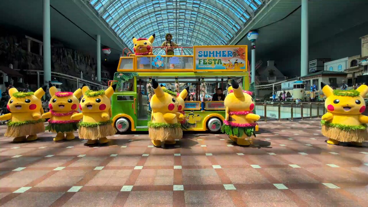 洞爺湖サミットピカチュウ ぬいぐるみ さんさ踊りごっこピカチュウ ポケモンセンター