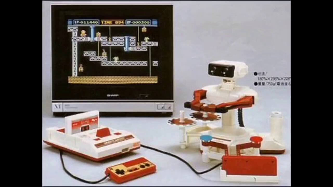 任天堂☆1985年未使用　ファミリーコンピューターロボット ジャイロセット tomo@アニメ・特撮・レトロゲーム on X: 