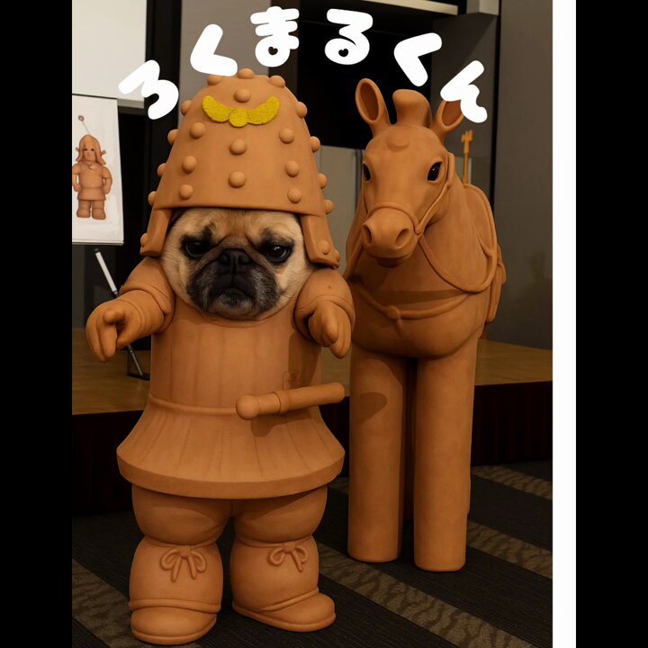ワンコそば♡黒パグちゃん 今日もlazy Anko #lazyAnko#パグのぬいぐるみ#同じ顔#ぬいぐるみ