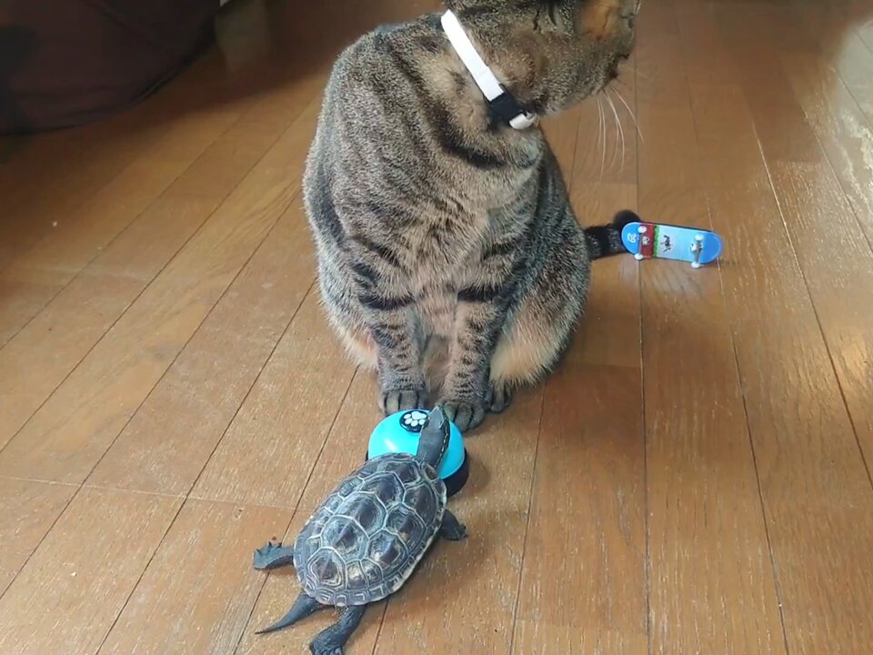 黒猫みんと LIN 和柄 レザー ロング ウォレット 長財布 黒猫のLamyとネズミ