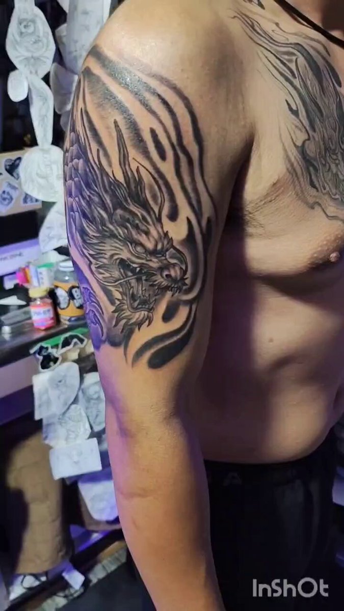 刺青　入れ墨　tattoo ARIE🇮🇩 鯉.達磨.小槌完成です😊 有難う御座いました🙏 . #千葉