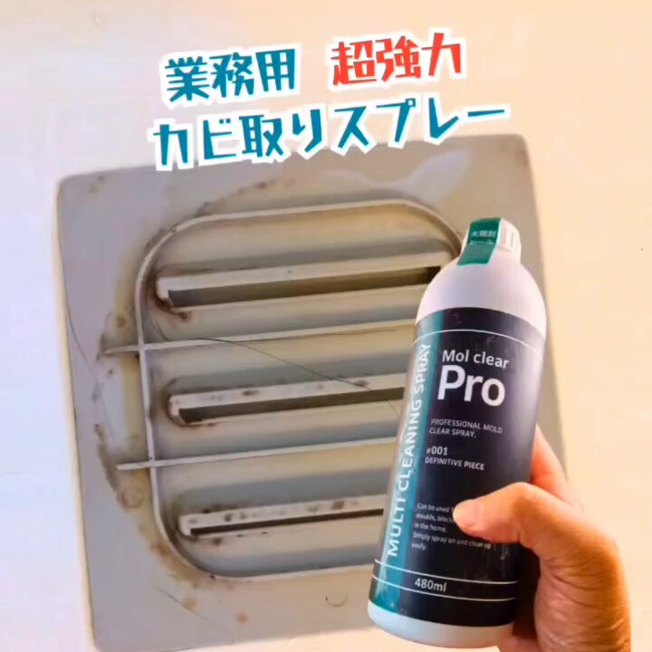 Mol clear Pro カビ取り用洗浄剤スプレー 480ml Mold Clear Pro