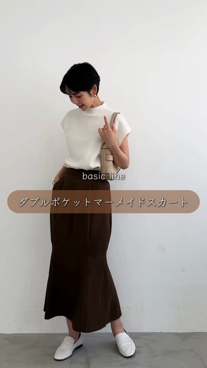 新品タグ付CINEMATIQダブルポケットマーメイドスカートLネイビー元鈴木さん 新品タグ付CINEMATIQダブルポケットマーメイドスカートLネイビー