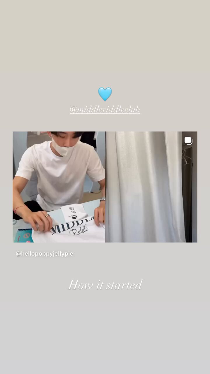 GMMTV Est MIDDLE RIDDLE Tシャツ WilliamEst GMMTV Est MIDDLE RIDDLE Tシャツ WilliamEst Est☆Middle