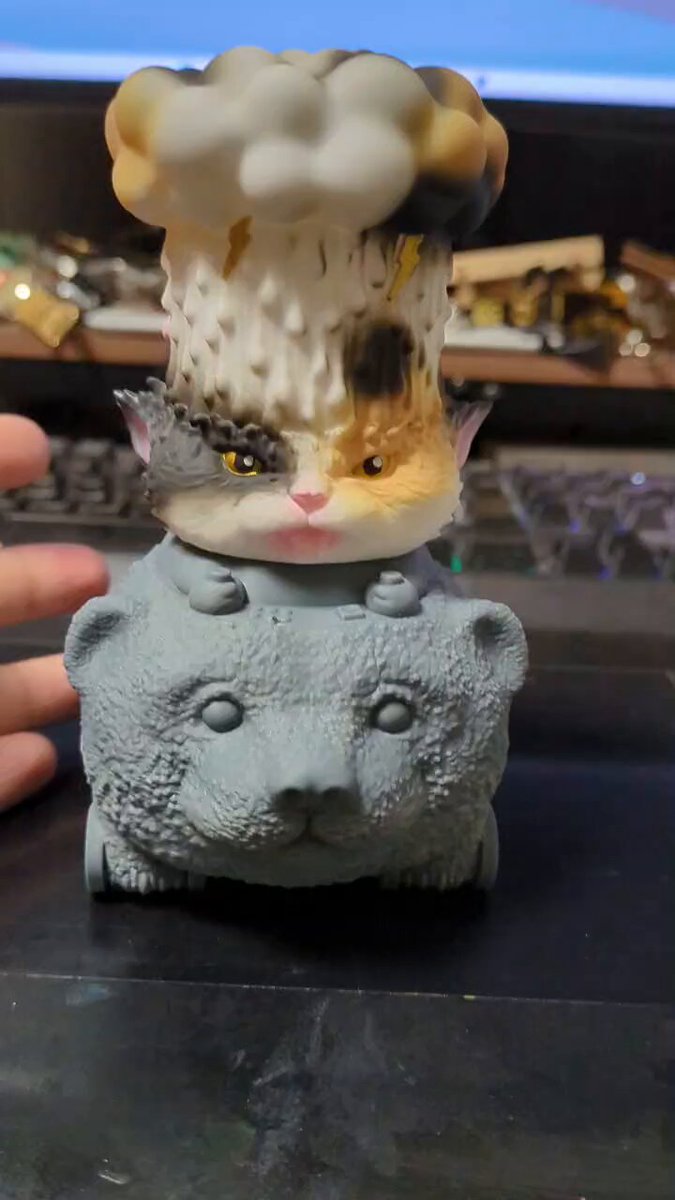 もうこやま　海老天猫カー　チョコミント　MOUCOYAMA　ソフビ 1009008054731009_02_2817w.jpeg