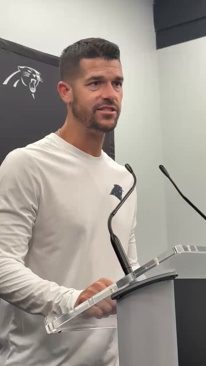 Dave Canales confirms TE Ja’Tavion Sanders is week to week with an ankle injury. He says #Panthers WR Tetairoa McMillan is day to day with a calf injury. 