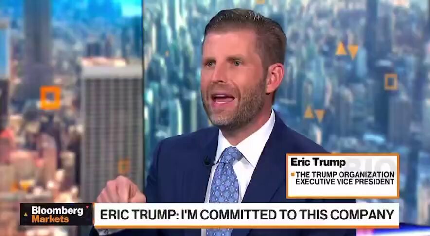 🟠BTC-ARCHIVE: "Eric Trump: Il Bitcoin consente trasferimenti da 500 milioni di dollari senza commissioni, spaventando le grandi istituzioni"