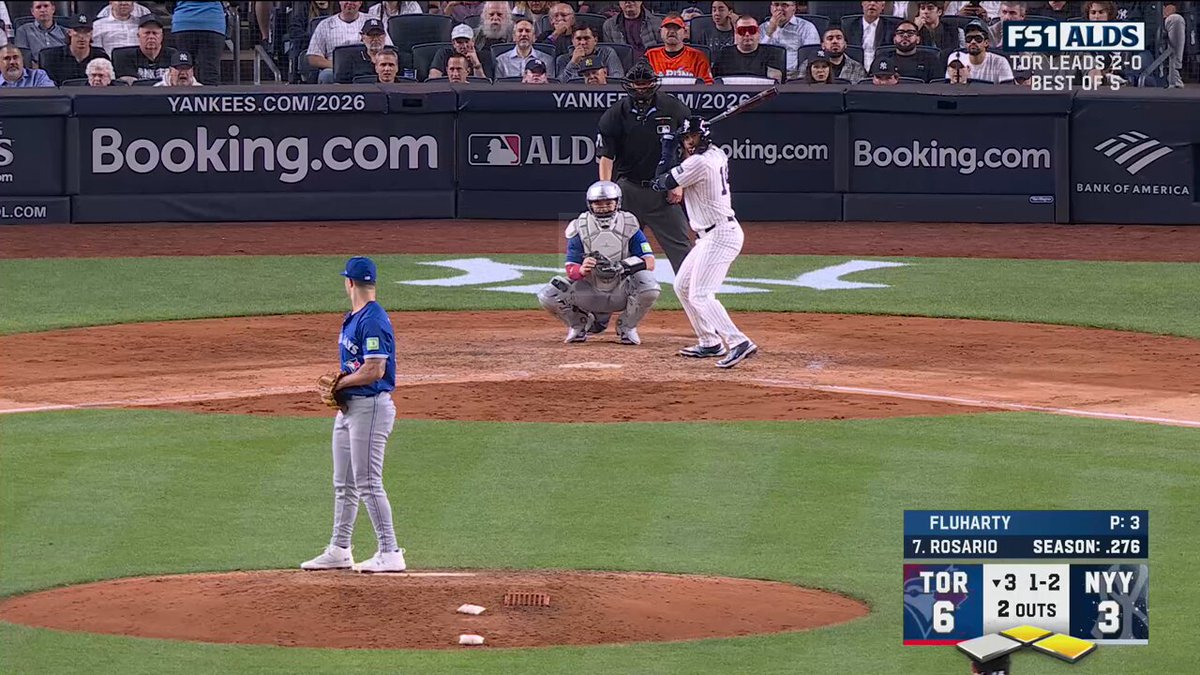 Mason Fluharty comes in from the bullpen and ends the Yankees threat in the 3rd

📺: FS1 
