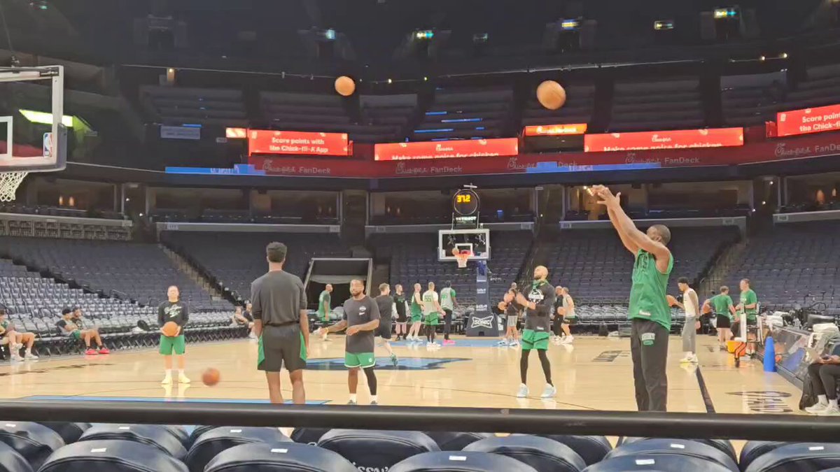 Here we go again. Preseason Game 1: Memphis. #Celtics. 