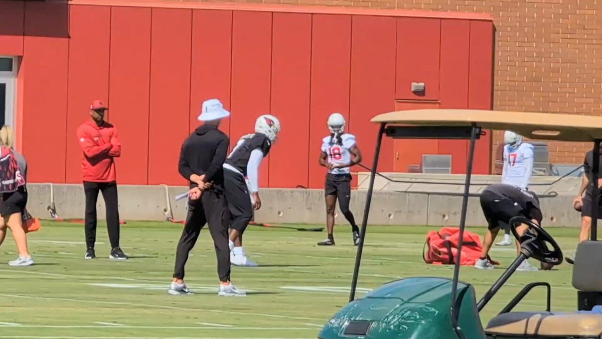 Jacoby Brissett QB1 reps at #AZCardinals prax minus K1 (foot). 