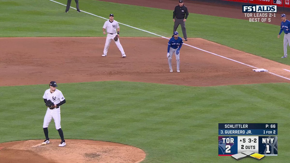 Cam Schlittler gets the strikeout to limit the damage to one run in the inning

📺: FS1 