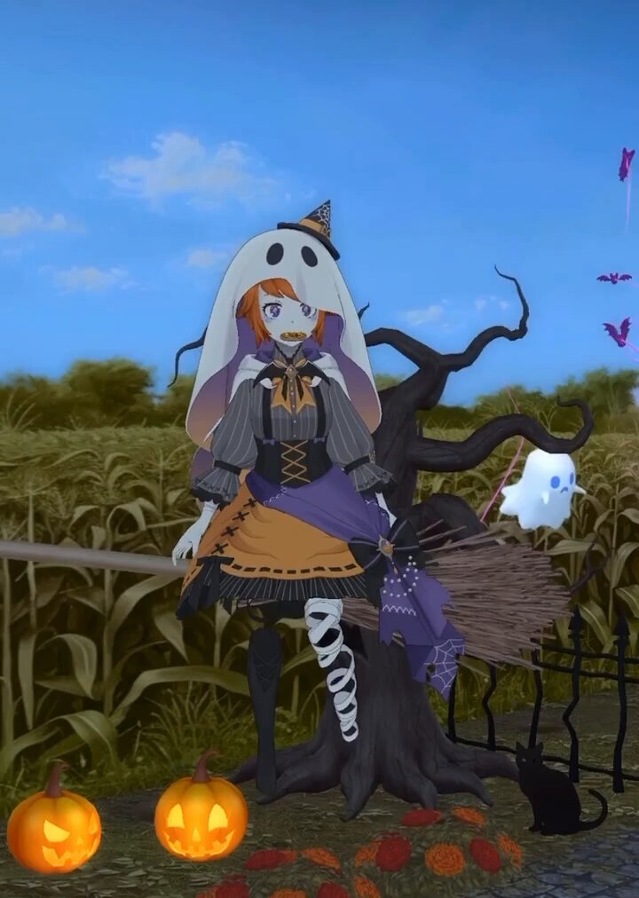 ハロウィン☆街角オバケさん 鶴見区民センター | ハロウィンのフォトスポット、着々とオバケ