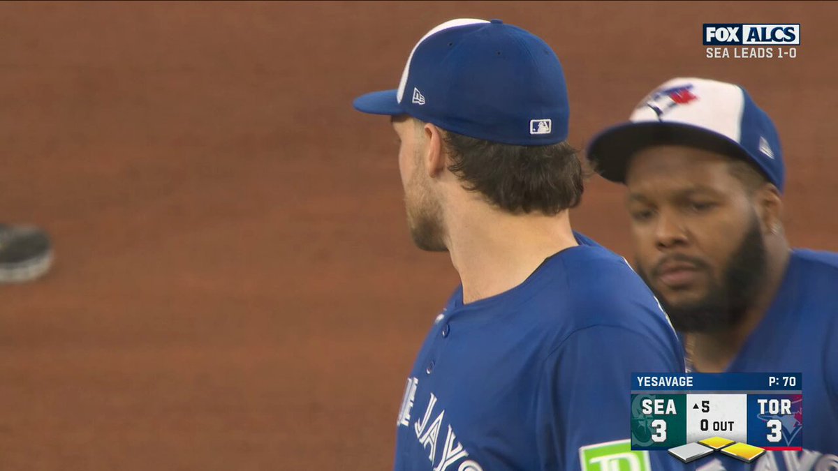 The Blue Jays are going to their bullpen in the 5th inning as Julio Rodriguez steps up to the plate with two on and nobody out

📺: FOX/FS1 