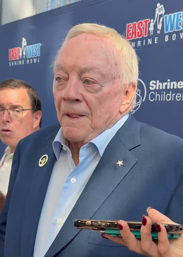 Cowboys owner Jerry Jones is open to making moves to improve the roster, but said: “I don’t have a trade in mind right now, at all. That comes about right now if someone is on the phone calling.” 