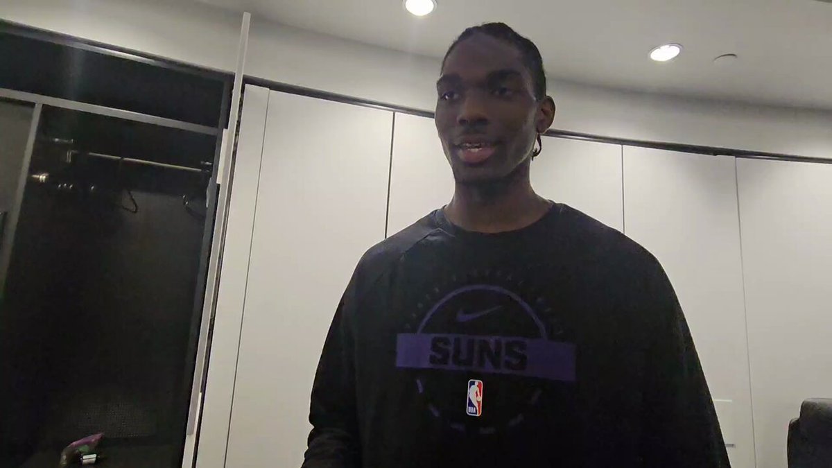 "Trying to figure out a way to maneuver the foul calls that Luka baits you into."

Suns rookie Rasheer Fleming on guarding Luka Doncic in preseason win over Lakers.

"It was dope."

On his 4th quarter save: "My wing span. (Smiles), 7-5." #Suns #LakeShow 