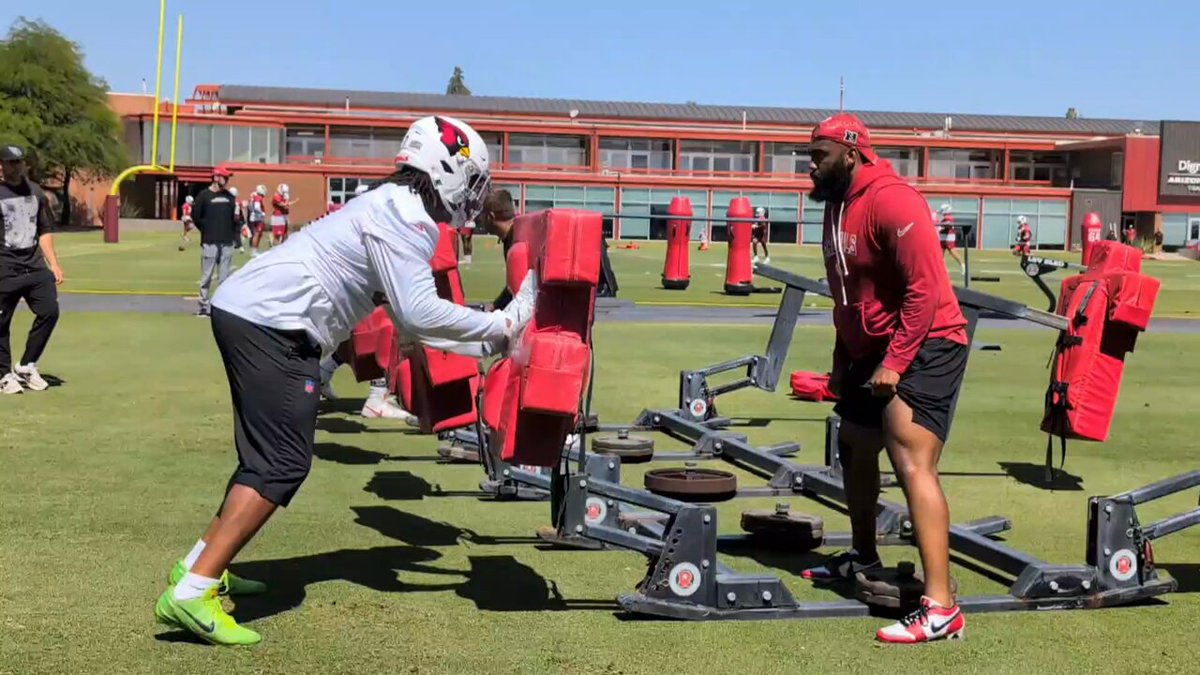 Last we saw RD 1 DL Walter Nolen III at #AZCardinals Mini-Camp in June: 
