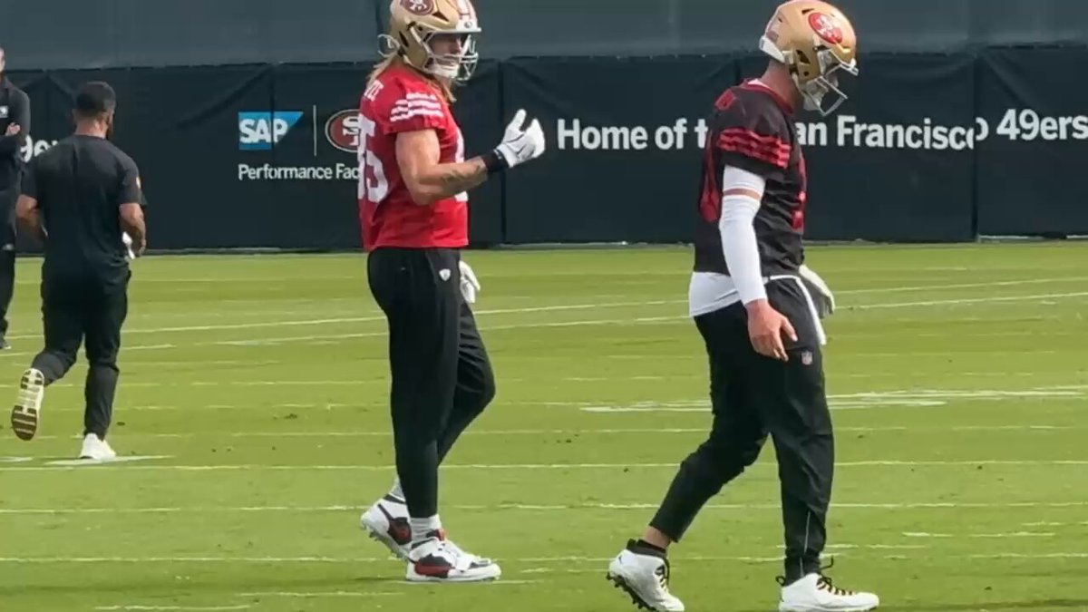 “Hey Brock, watch this.”
George Kittle hopes to give 49ers a boost. 