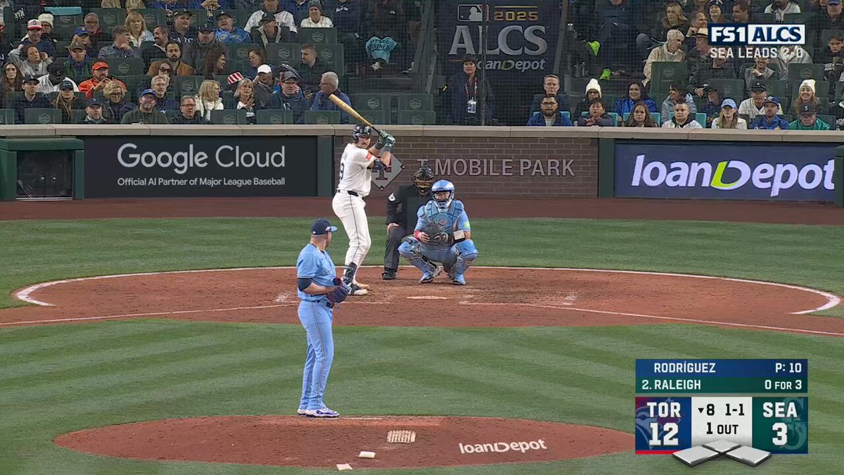 Randy Arozarena and Cal Raleigh have back-to-back home runs for the Mariners in the 8th

📺: FS1 