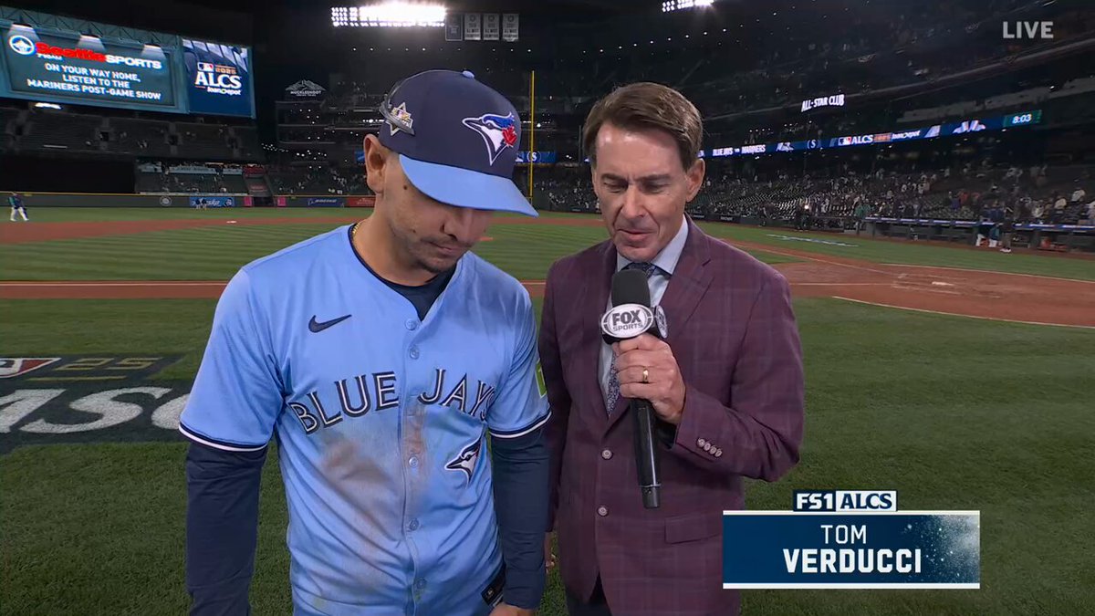 “For a second I was thinking of bunting and moving the runner over”

Andrés Giménez spoke with Tom Verducci about his first career Postseason home run, the team’s aggressiveness at the plate tonight, and his excitement for Max Scherzer on the mound tomorrow 