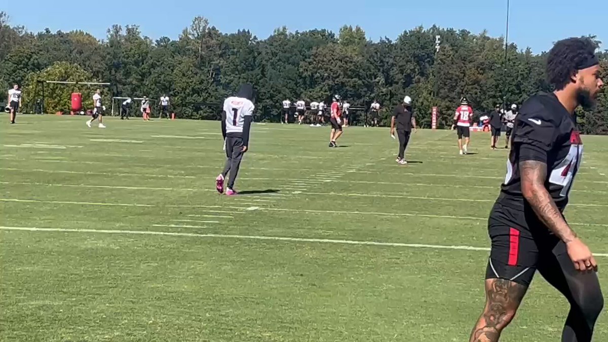 #Falcons WR Darnell Mooney is at practice today. He was estimated to be limited yesterday. 