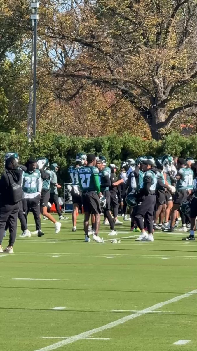 Good sign for the Eagles: Quinyon Mitchell is practicing again 