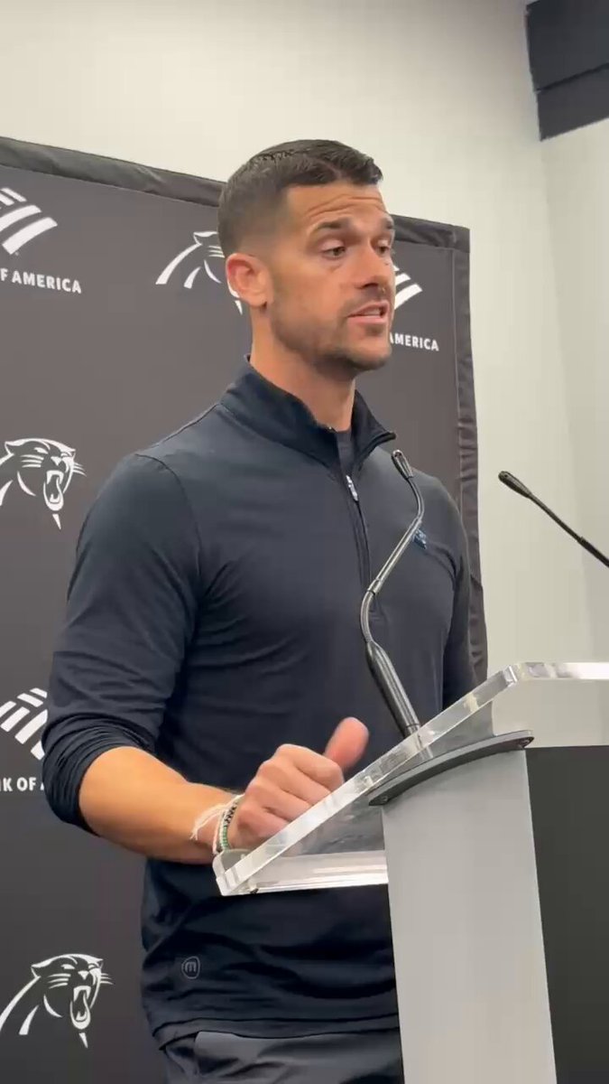 Dave Canales plans to continue with two back approach with Chuba Hubbard and Rico Dowdle. Two players he says he can trust 