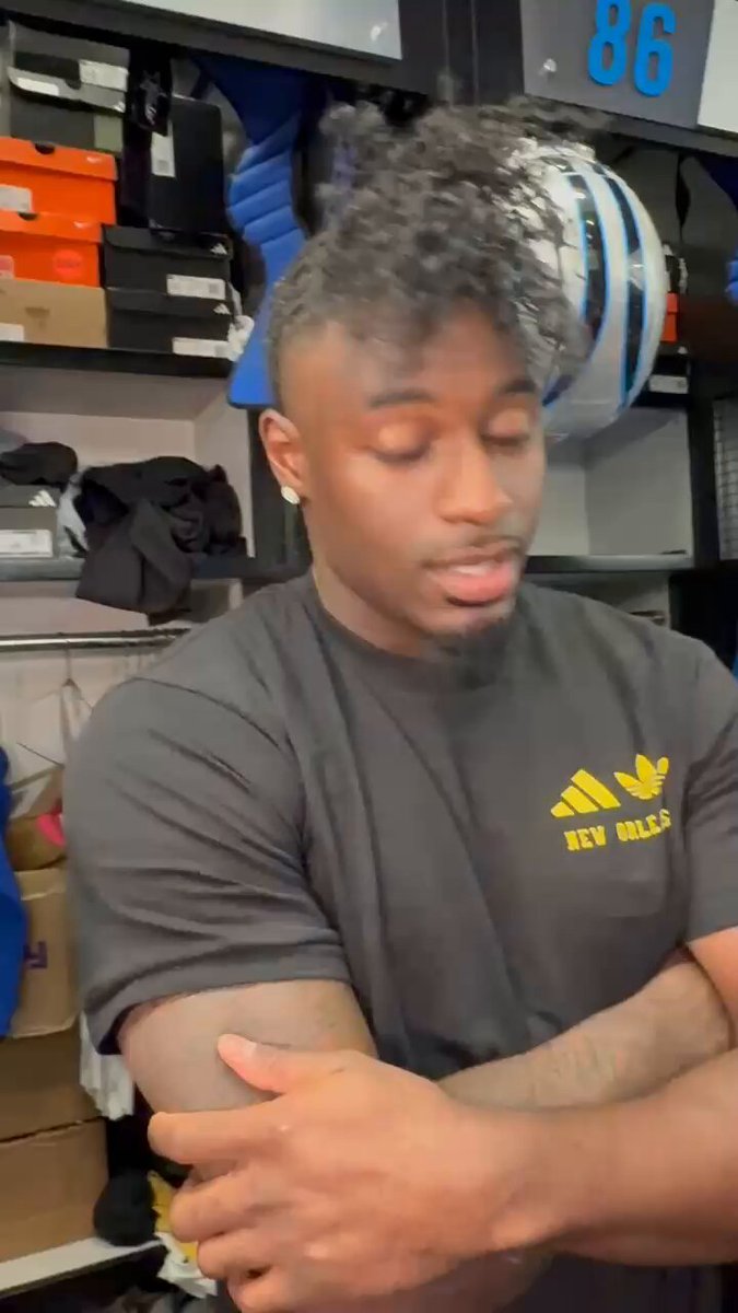 Xavier Legette on his chemistry with Panthers QB Andy Dalton. 