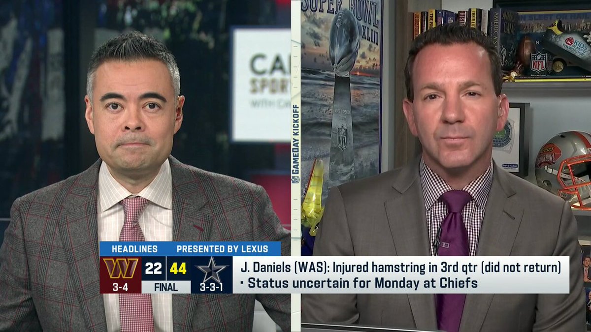 From @NFLGameDay Kickoff: The latest on #Commanders QB Jayden Daniels, #Ravens QB Lamar Jackson, who will start for the #Jets, and #Dolphins QB Tua Tagovailoa remaining QB1. 